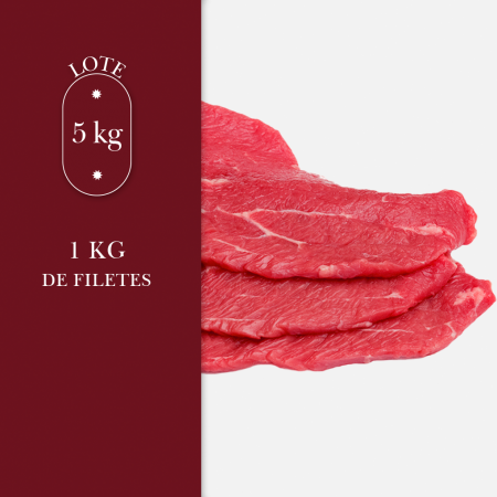 1 kg de filetes de carne de añojo, de ganadería de bienestar animal, madurada dry aged